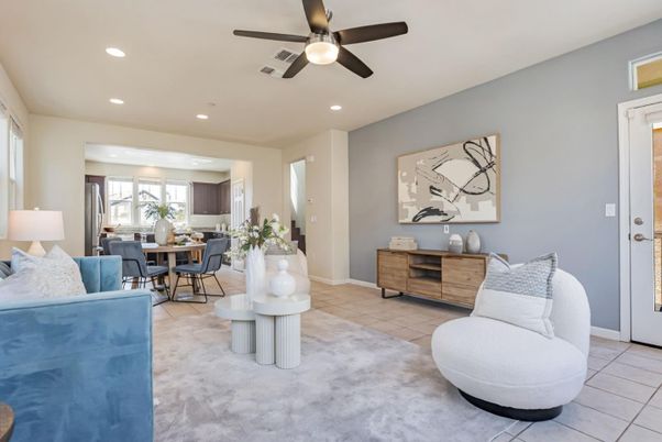 Dining room, Interior, Recessed Lighting