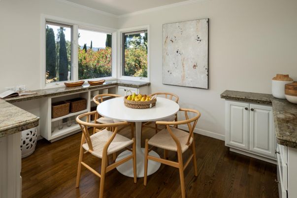 Dining room, Interior, Wood Texture Flooring