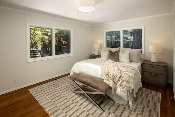 Bedroom, Interior, Wood Texture Flooring