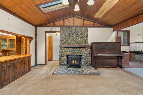 Fireplace, Interior, Pendant Lights, Piano, Wooden Beams, Wooden Ceilings