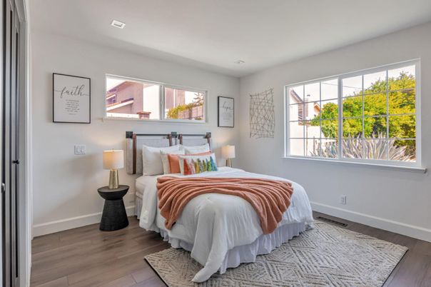 Bedroom, Interior, Wood Texture Flooring