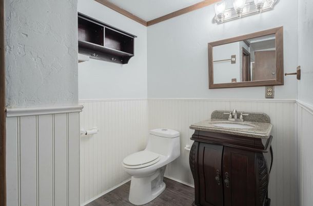 Bathroom, Interior, Wood Texture Flooring