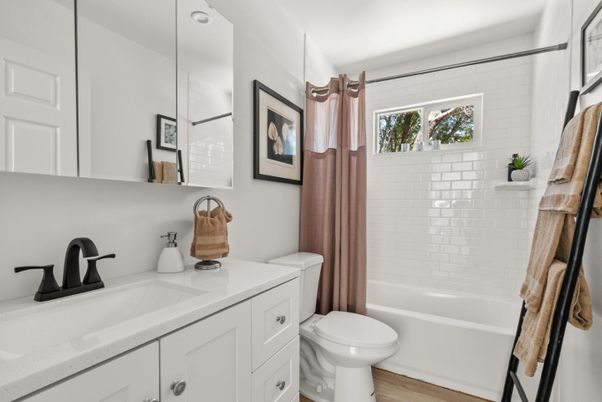 Bathroom, Interior, Wood Texture Flooring