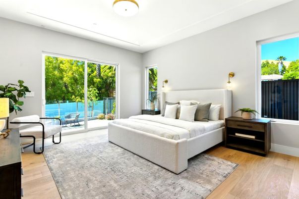 Bedroom, Interior, Wood Texture Flooring