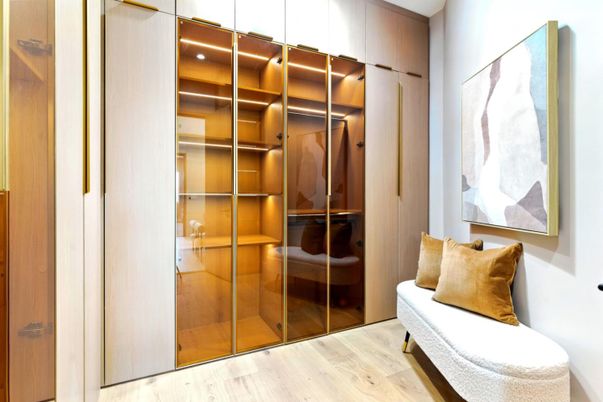 Interior, Walk-in Closets, Wood Texture Flooring