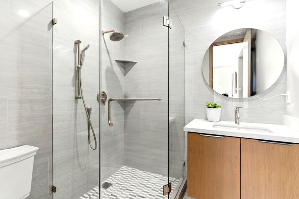 Bathroom, Glass Shower, Interior