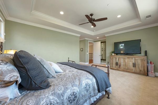 Bedroom, Interior, Recessed Lighting