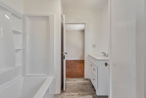 Bathroom, Interior, Wood Texture Flooring