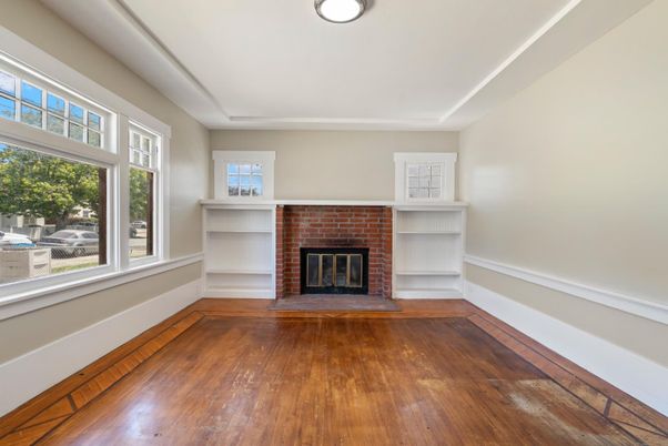 Fireplace, Interior, Wood Texture Flooring