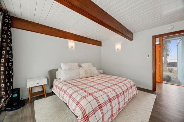 Bedroom, Interior, Wooden Beams, Wood Texture Flooring