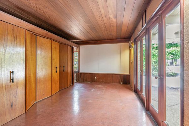 Empty room, Interior, Wooden Ceilings, Wood Texture Flooring, Wooden Walls