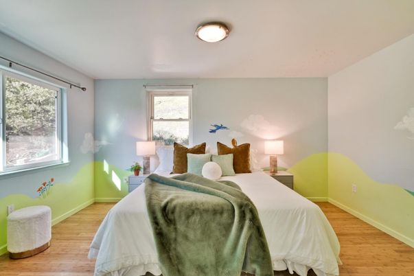 Bedroom, Interior, Wood Texture Flooring