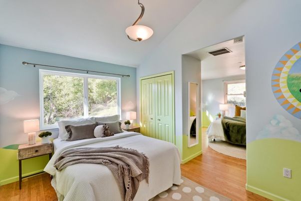 Bedroom, Interior, Wood Texture Flooring