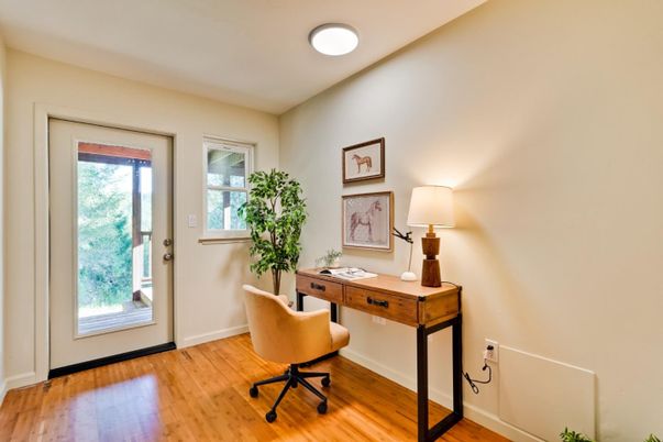 Home Office, Interior, Wood Texture Flooring