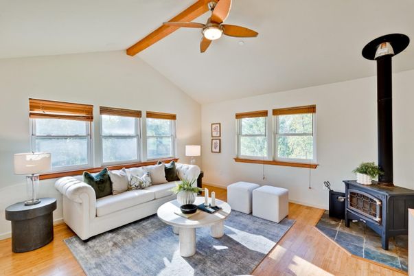 Fireplace, Interior, Living room, Wooden Beams, Wood Texture Flooring