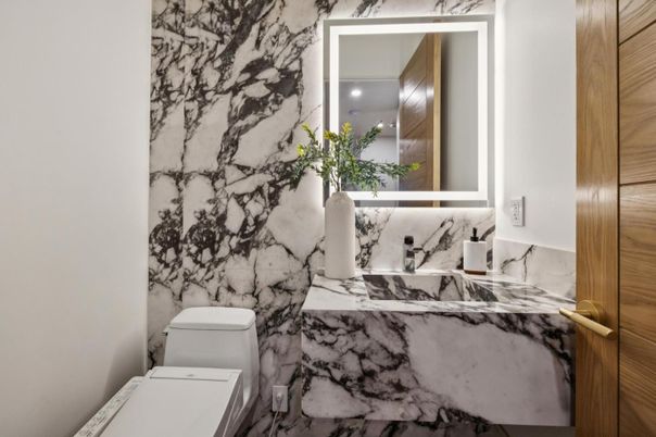 Bathroom, Interior, Marble Walls