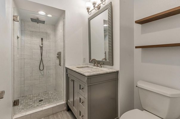 Bathroom, Glass Shower, Interior