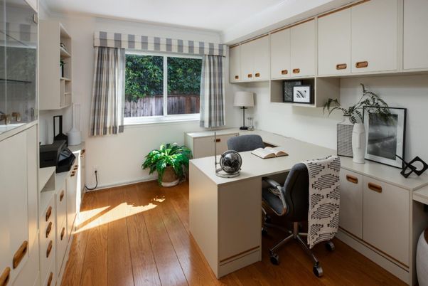 Home Office, Interior, Wood Texture Flooring