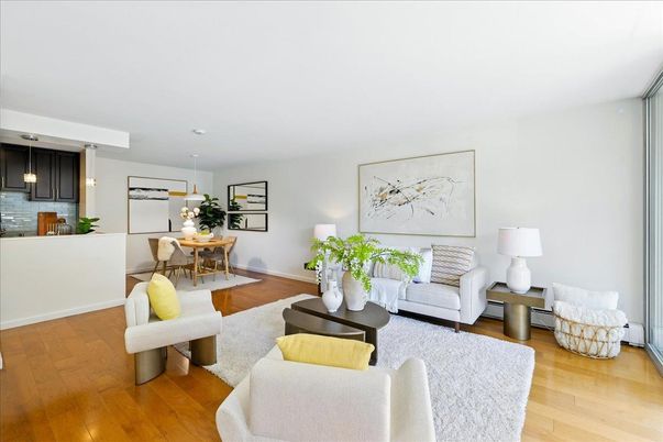 Dining room, Interior, Living room, Pendant Lights, Wood Texture Flooring