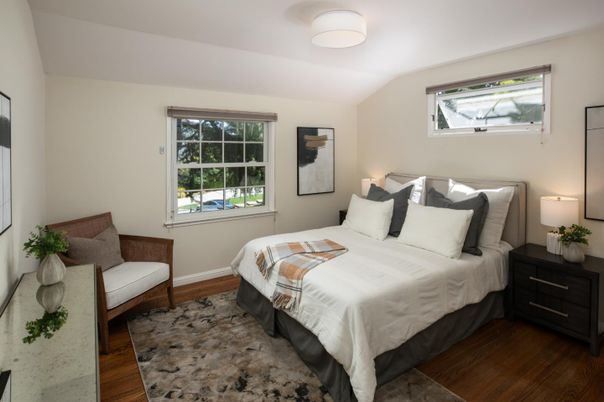 Bedroom, Interior, Wood Texture Flooring