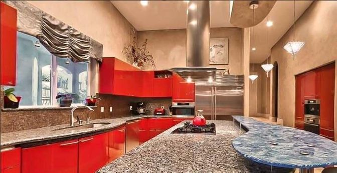 Interior, Kitchen, Pendant Lights, Recessed Lighting, Stainless Steel Appliances