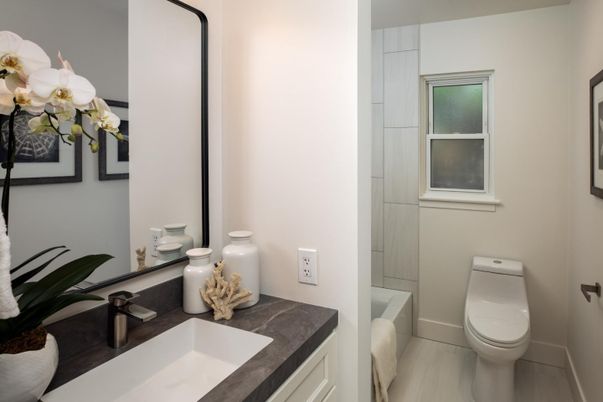 Bathroom, Interior, Wood Texture Flooring