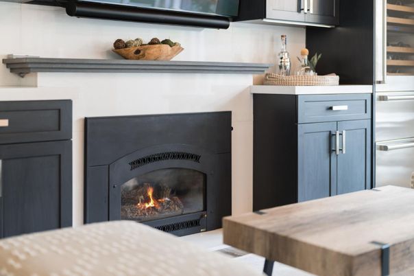 Fireplace, Interior, Kitchen