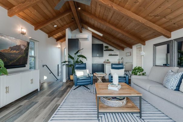 Interior, Living room, Piano, Wooden Beams, Wooden Ceilings, Wood Texture Flooring