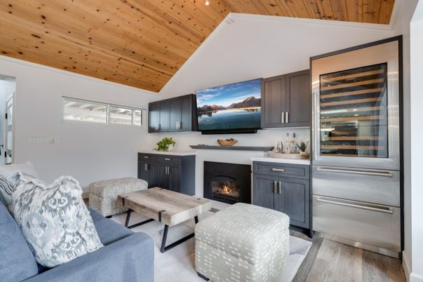 Fireplace, Interior, Living room, Wooden Ceilings, Wood Texture Flooring