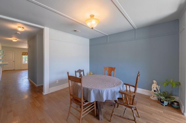 Dining room, Interior, Wood Texture Flooring