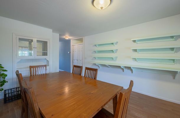 Dining room, Interior, Wood Texture Flooring