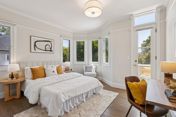 Bedroom, Interior, Wood Texture Flooring