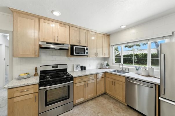 Interior, Kitchen, Recessed Lighting, Stainless Steel Appliances