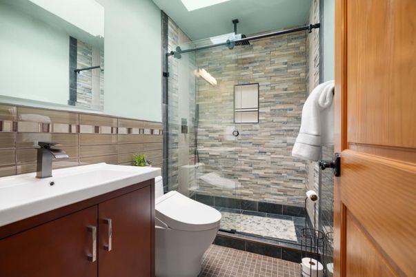 Bathroom, Glass Shower, Interior
