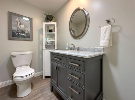 Bathroom, Interior, Wood Texture Flooring