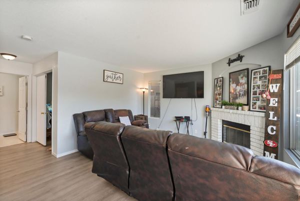 Fireplace, Interior, Living room, Wood Texture Flooring