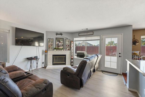 Fireplace, Interior, Living room, Wood Texture Flooring