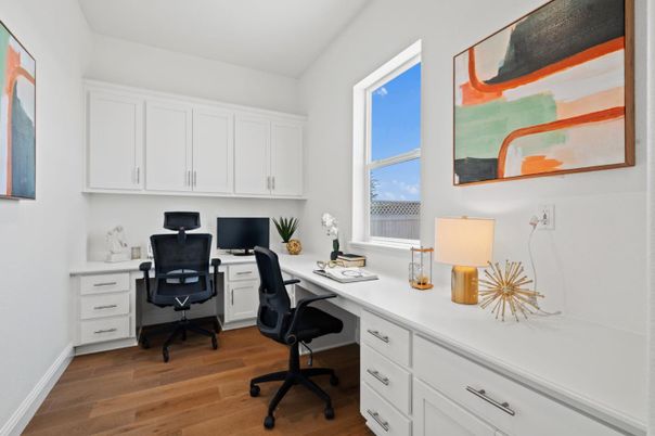 Home Office, Interior, Wood Texture Flooring