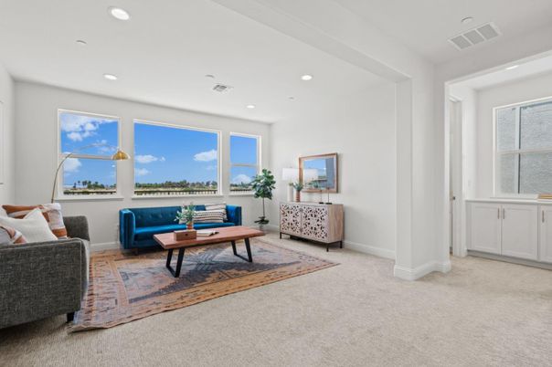 Interior, Living room, Recessed Lighting