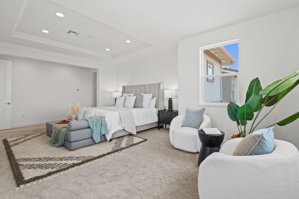 Bedroom, Interior, Recessed Lighting