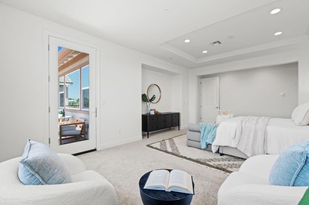 Bedroom, Interior, Recessed Lighting