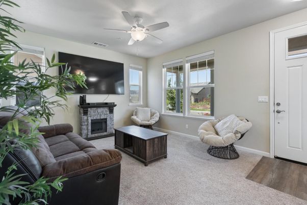 Fireplace, Interior, Living room, Wood Texture Flooring