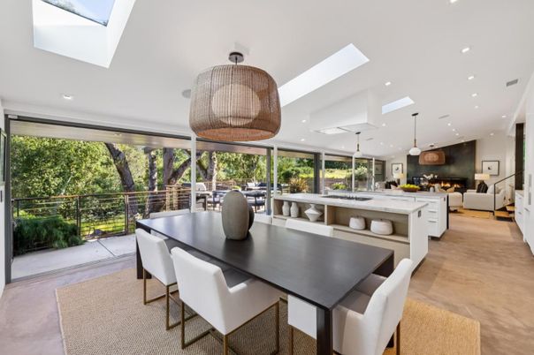 Dining room, Interior, Kitchen, Living room, Pendant Lights, Recessed Lighting