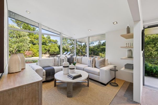 Interior, Living room, Recessed Lighting, Sun Room