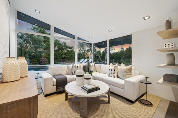 Interior, Living room, Recessed Lighting