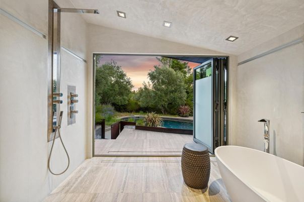 Bathroom, Free Standing Baths, Interior, Recessed Lighting