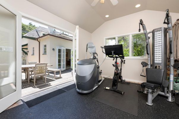 Dining room, Fitness Equipment, Interior, Recessed Lighting