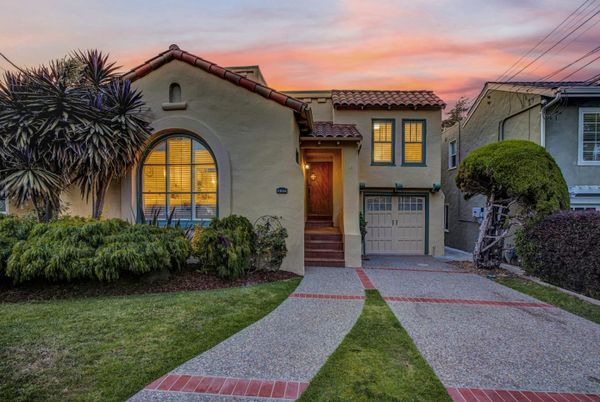 Attached, Backyard, Exterior, Facade, Mediterranean