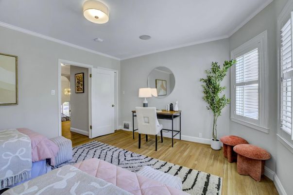 Bedroom, Home Office, Interior, Wood Texture Flooring