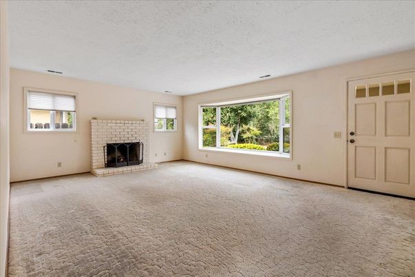 Empty room, Fireplace, Interior